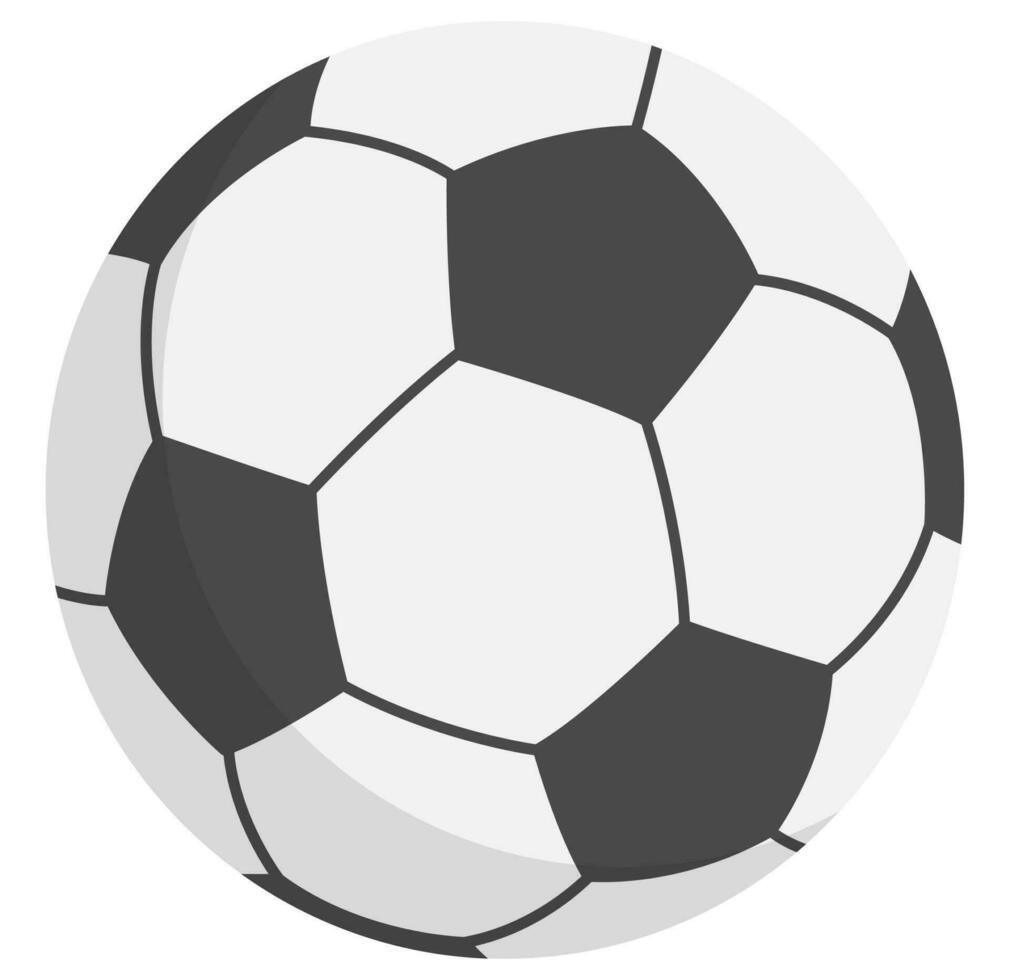 fútbol pelota icono aislado en blanco antecedentes. vector