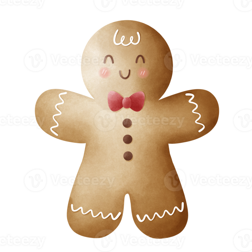 Cute Christmas Gingerbread man png