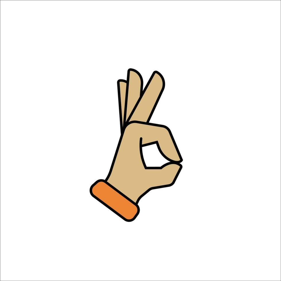 Finger icon stock vector illustration