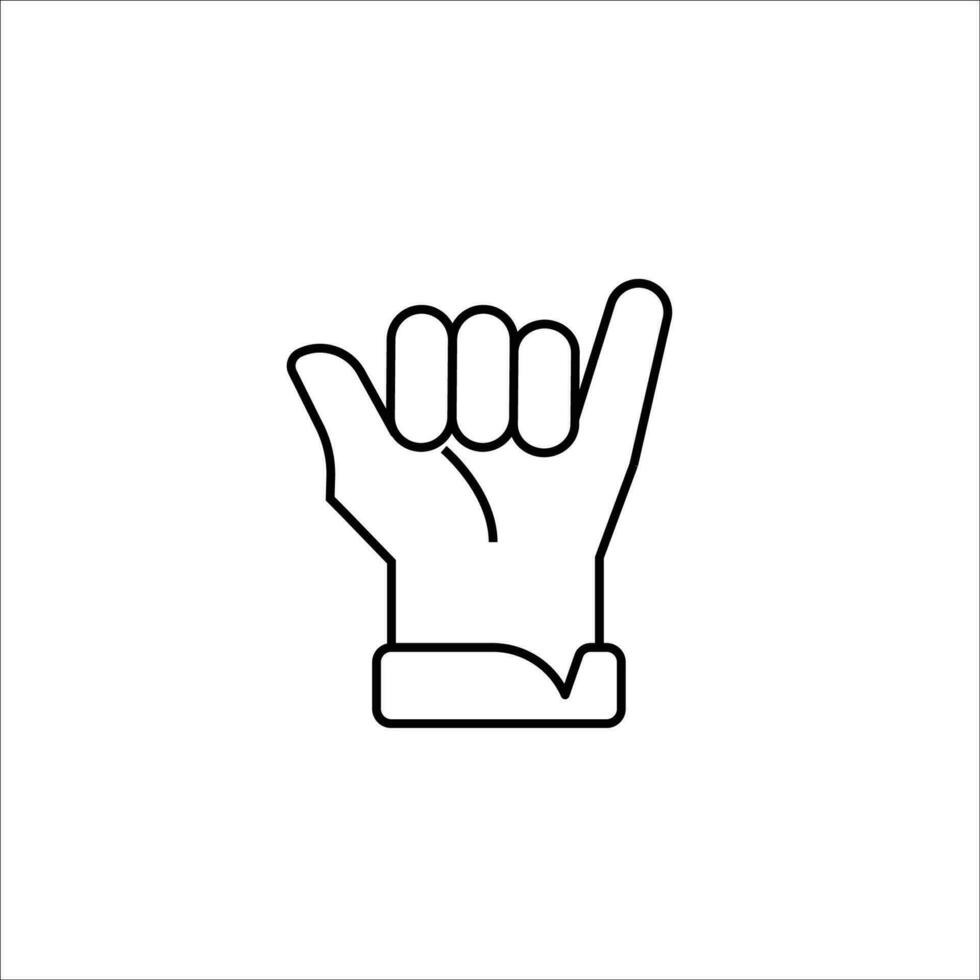 Finger icon stock vector illustration