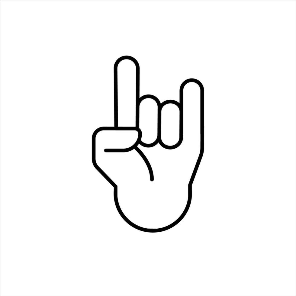 Finger icon stock vector illustration