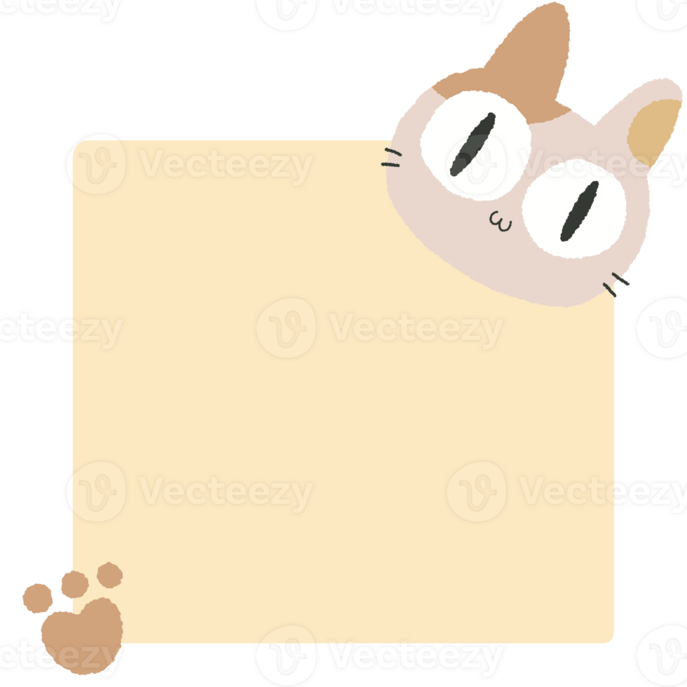 schattig kawaii kleverig Notitie kat. wekelijks plan naar Doen lijst controleren lijst. memo stootkussens schrijfbehoeften kladblok voor taak planning en studie png