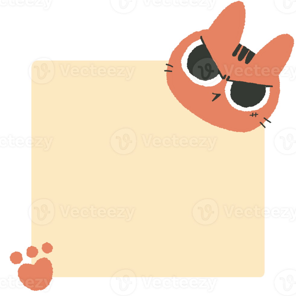 cute Kawaii Sticky Note  cat. Weekly Plan To Do List Check List. Memo Pads Stationery Notepad for task planning and study png