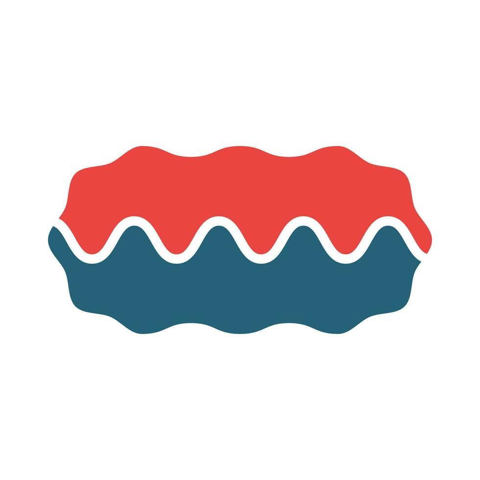 Eclair Vector Glyph Two Color Icon For Personal And Commercial Use.