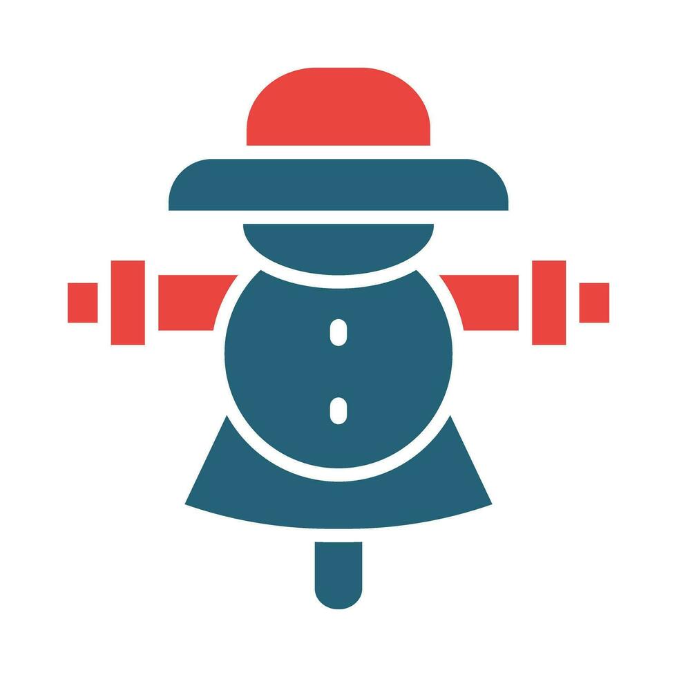 Scarecrow Vector Glyph Two Color Icon For Personal And Commercial Use.