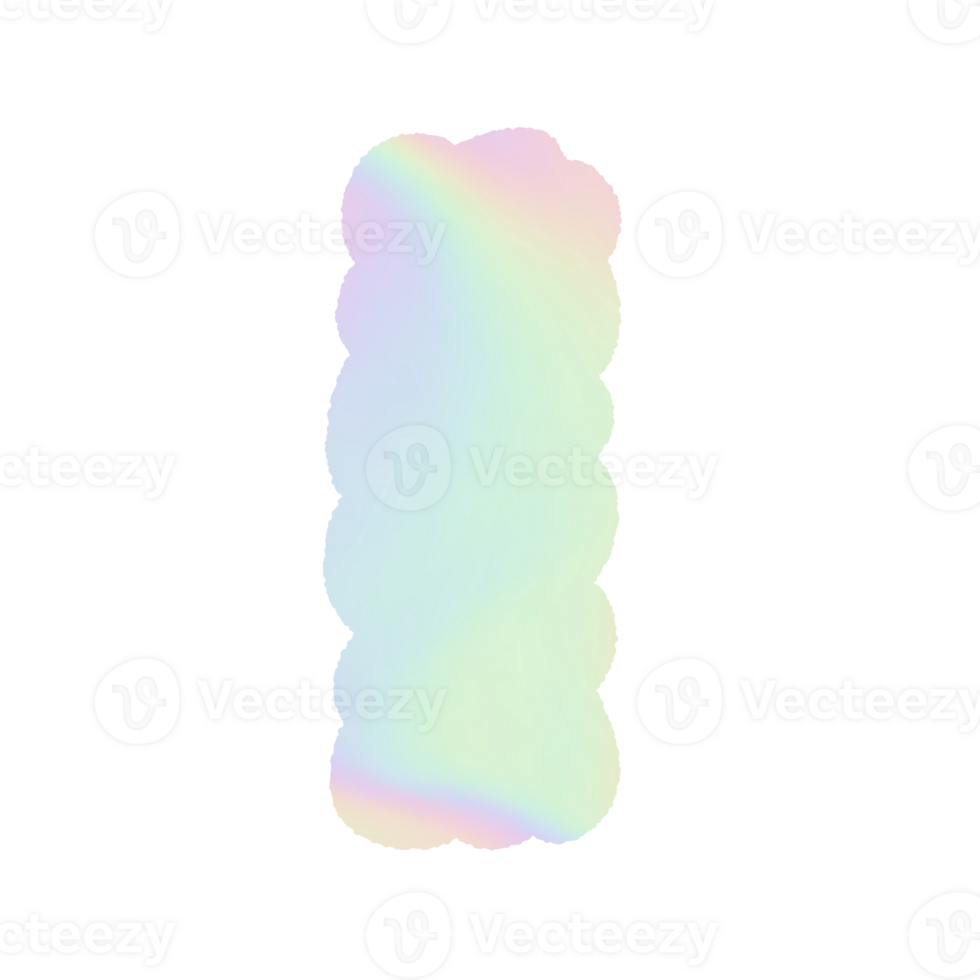 letter Holographic y2k Alphabet Cloud Bubble Cute Typography pastel colorful Trendy Retro childish for birthday nursery baby shower png