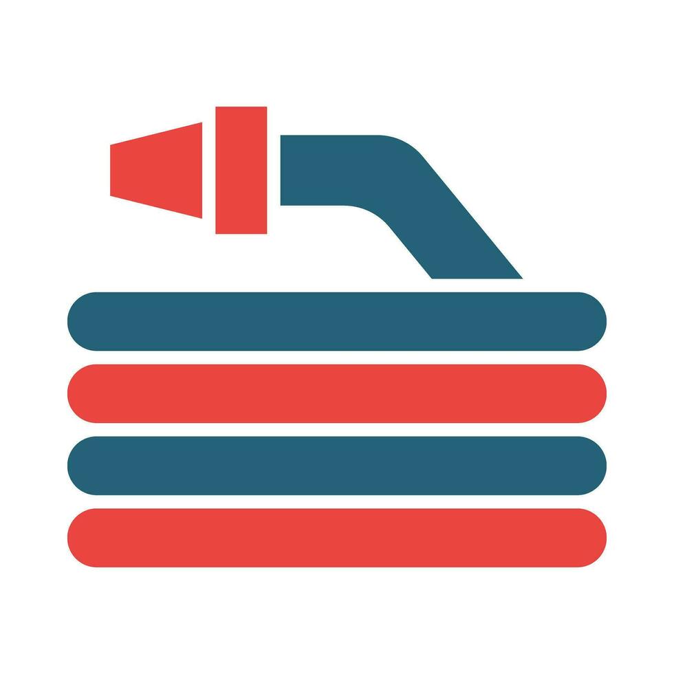 Water Hose Vector Glyph Two Color Icon For Personal And Commercial Use.