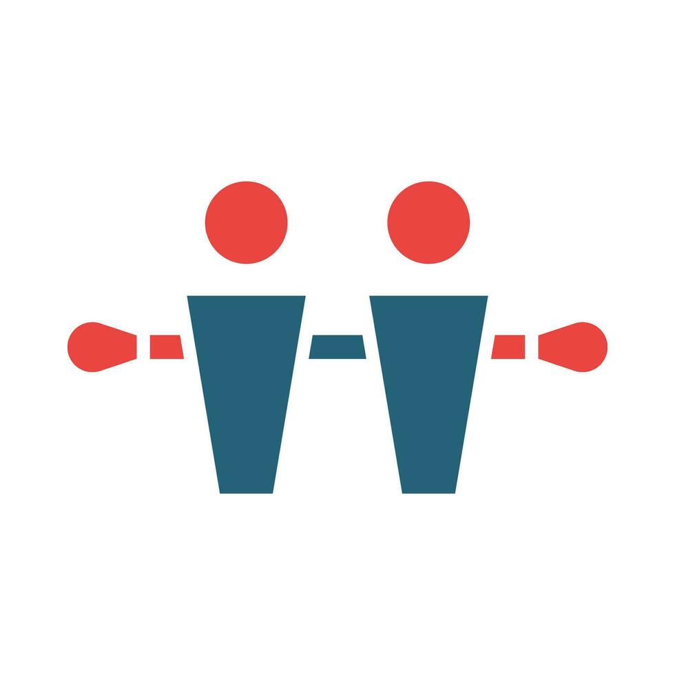 Table Soccer Vector Glyph Two Color Icon For Personal And Commercial Use.