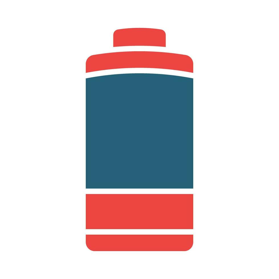 Battery Vector Glyph Two Color Icon For Personal And Commercial Use.