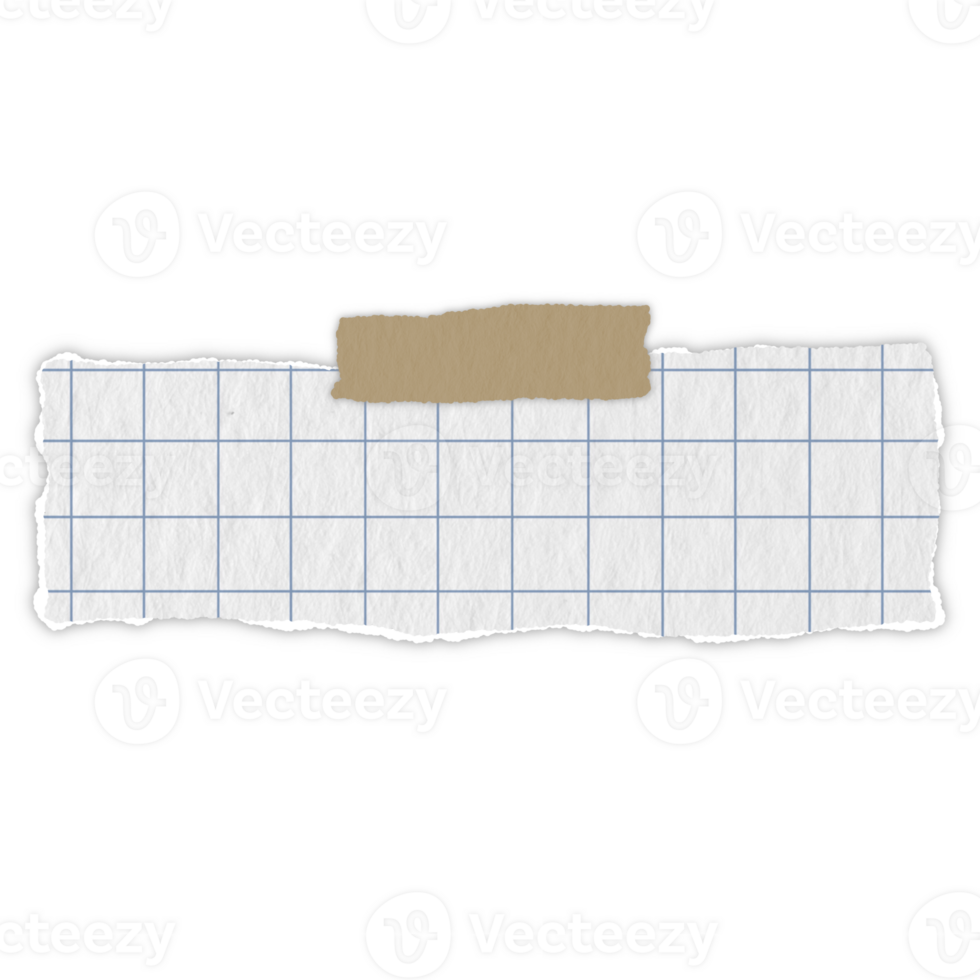 rooster papier blauw lijnen diagram gescheurd bericht gescheurd papier rand vel strip bladzijde hoofd decoratie collage voor bericht Notitie bladzijde of banier karton blanco memo png
