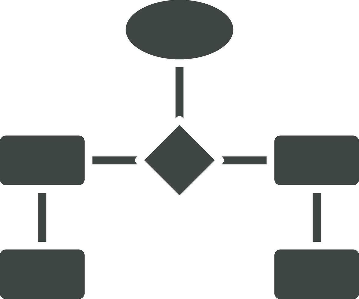 Flowchart icon vector image. Suitable for mobile apps, web apps and print media.