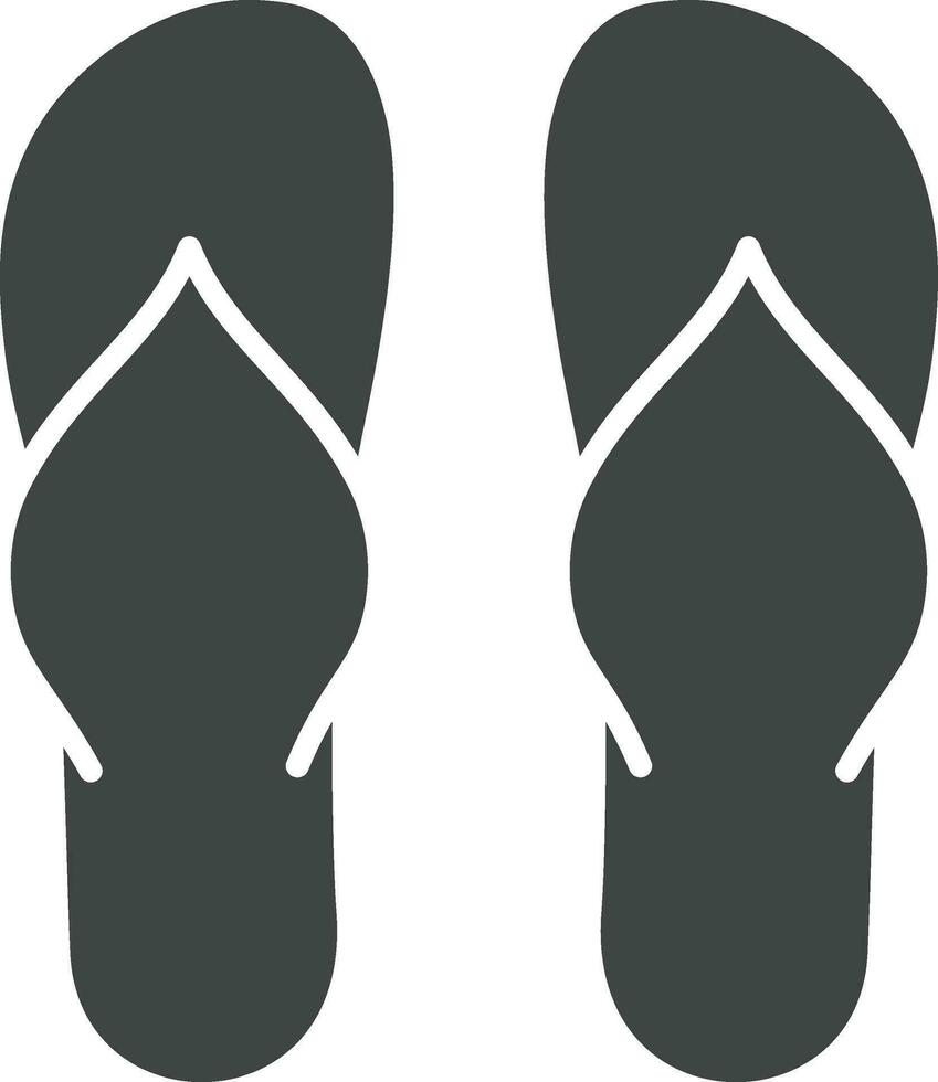 Flip Flops icon vector image. Suitable for mobile apps, web apps and print media.