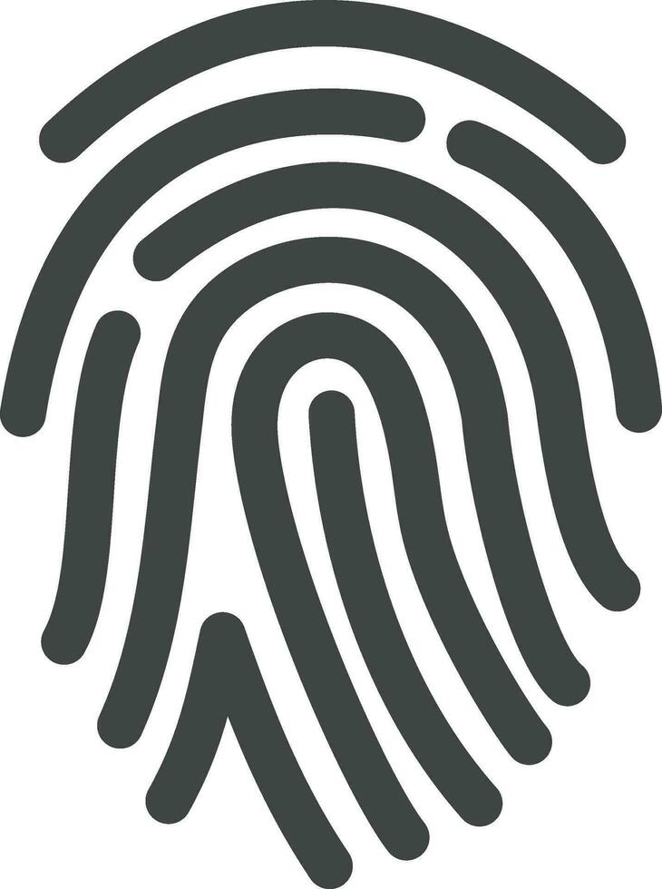 Fingerprint icon vector image. Suitable for mobile apps, web apps and ...