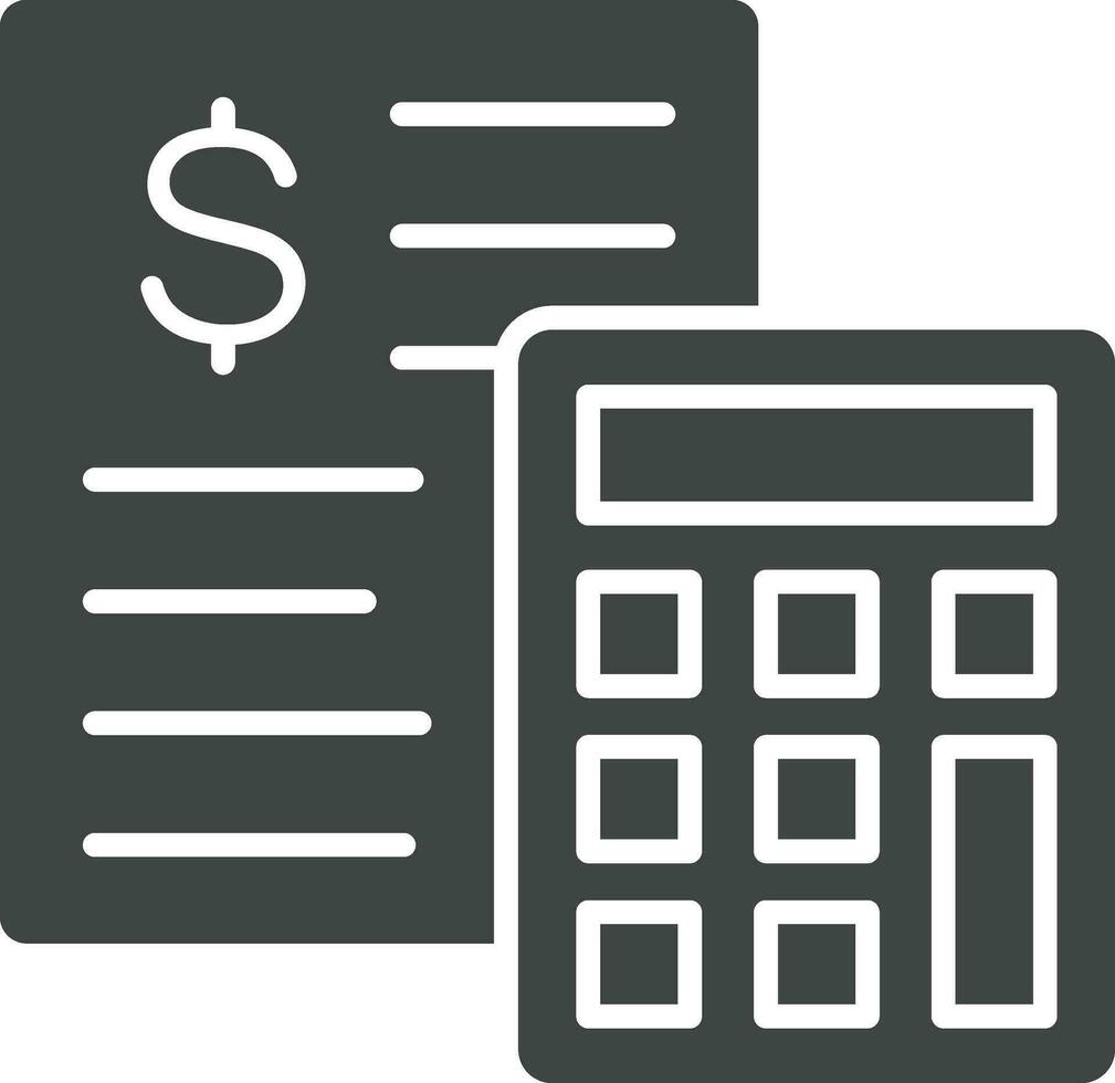 Calculations icon vector image. Suitable for mobile apps, web apps and print media.