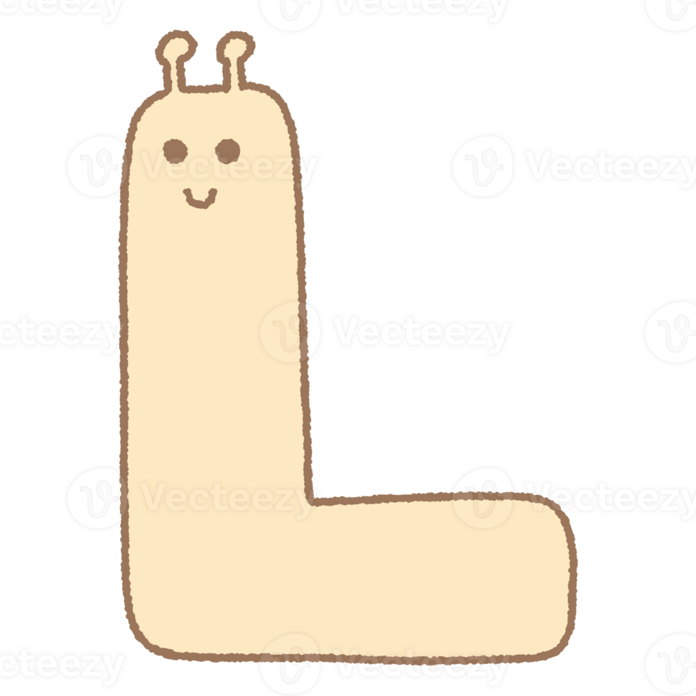 letter Alphabet with cute Animal cartoon Doodle pastel color for kids education invitation card nursery poster png