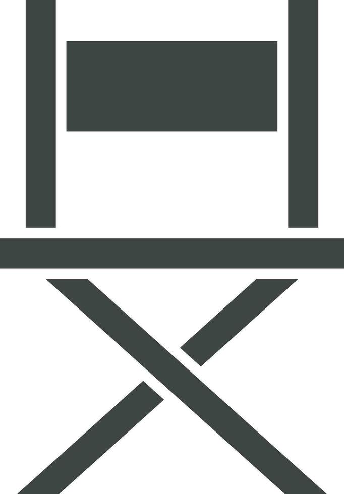 Director Chair icon vector image. Suitable for mobile apps, web apps and print media.