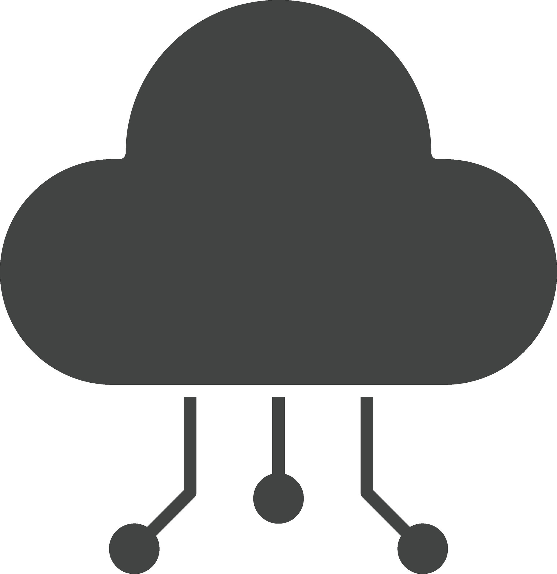 Cloud Data Distribution icon vector image. Suitable for mobile apps ...