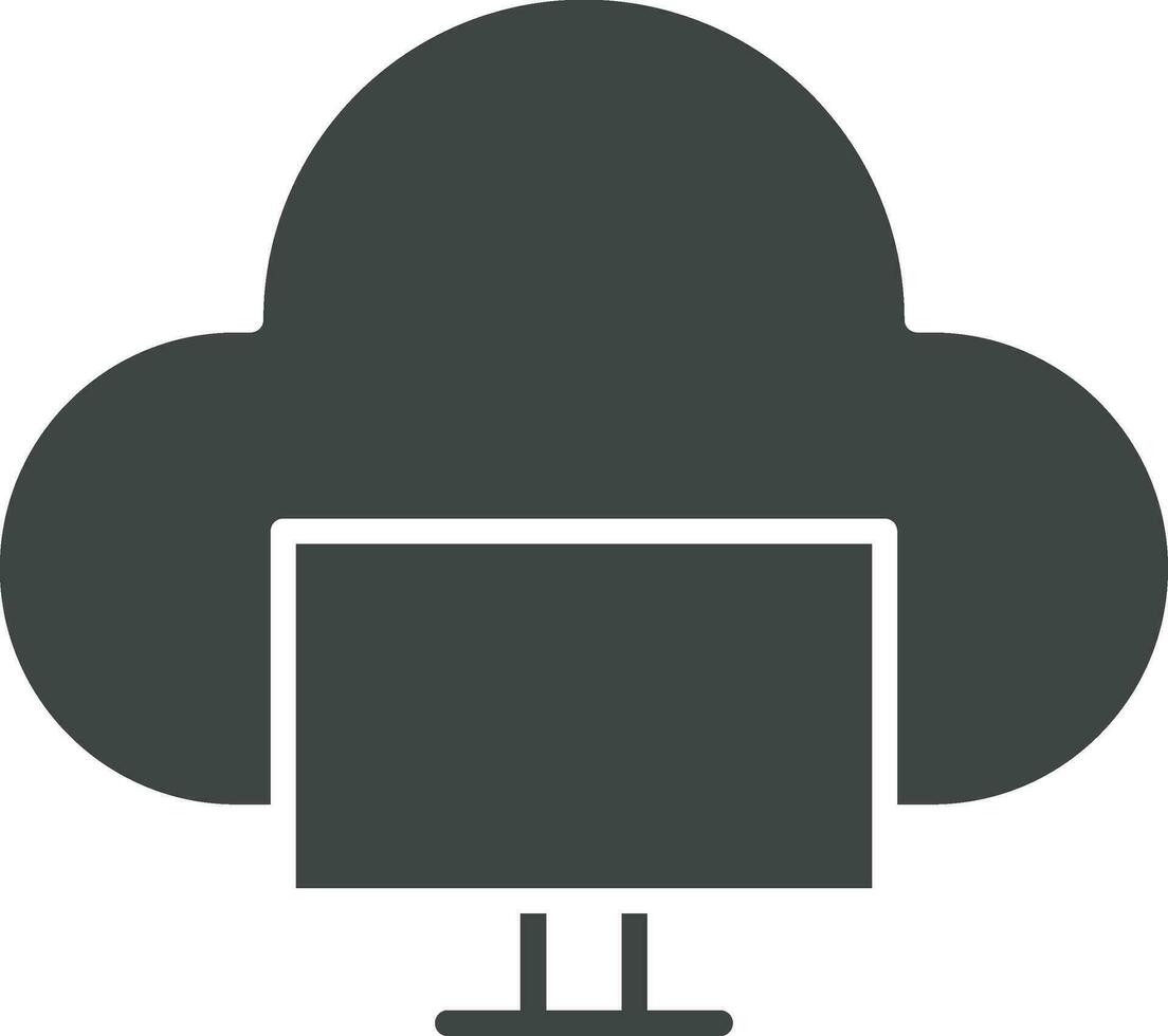 nube sistema icono vector imagen. adecuado para móvil aplicaciones, web aplicaciones y impresión medios de comunicación.