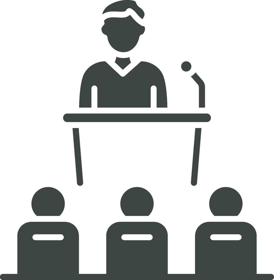 Conference icon vector image. Suitable for mobile apps, web apps and print media.