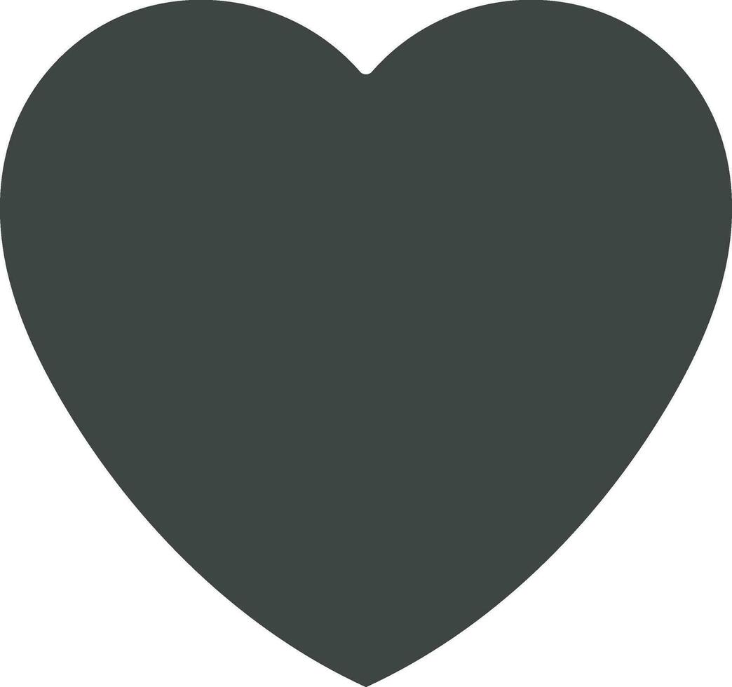 Black Heart icon vector image. Suitable for mobile apps, web apps and print media.