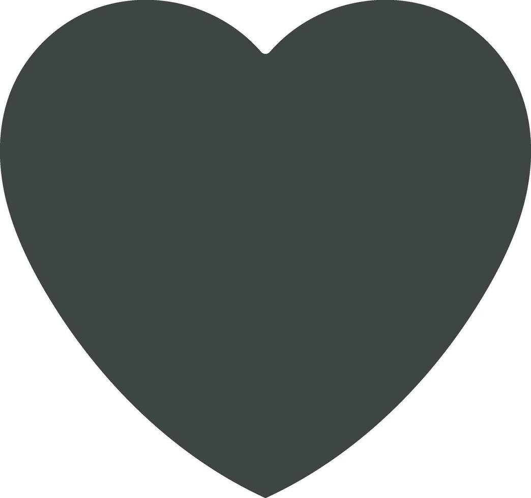 Black Heart icon vector image. Suitable for mobile apps, web apps and print media.