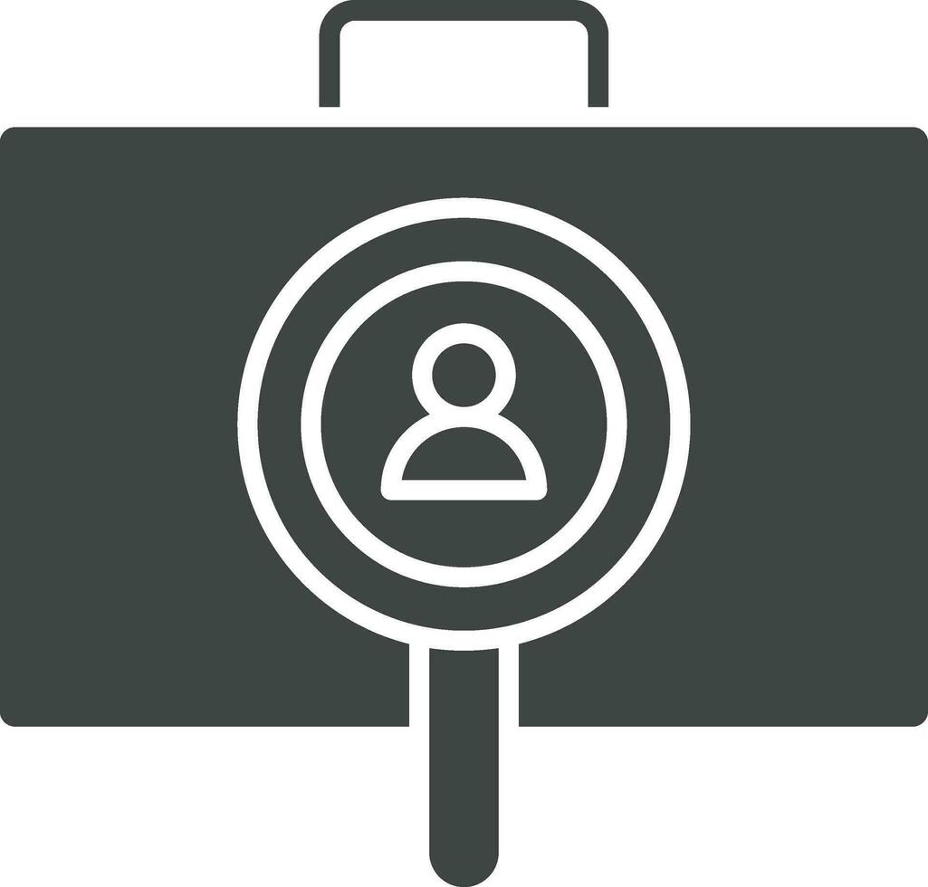 Employees Search icon vector image. Suitable for mobile apps, web apps and print media.