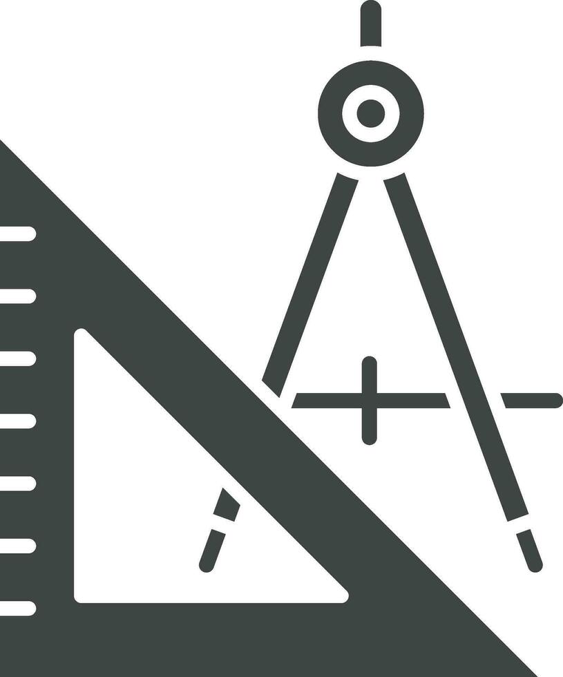 Geometry Tools icon vector image. Suitable for mobile apps, web apps and print media.