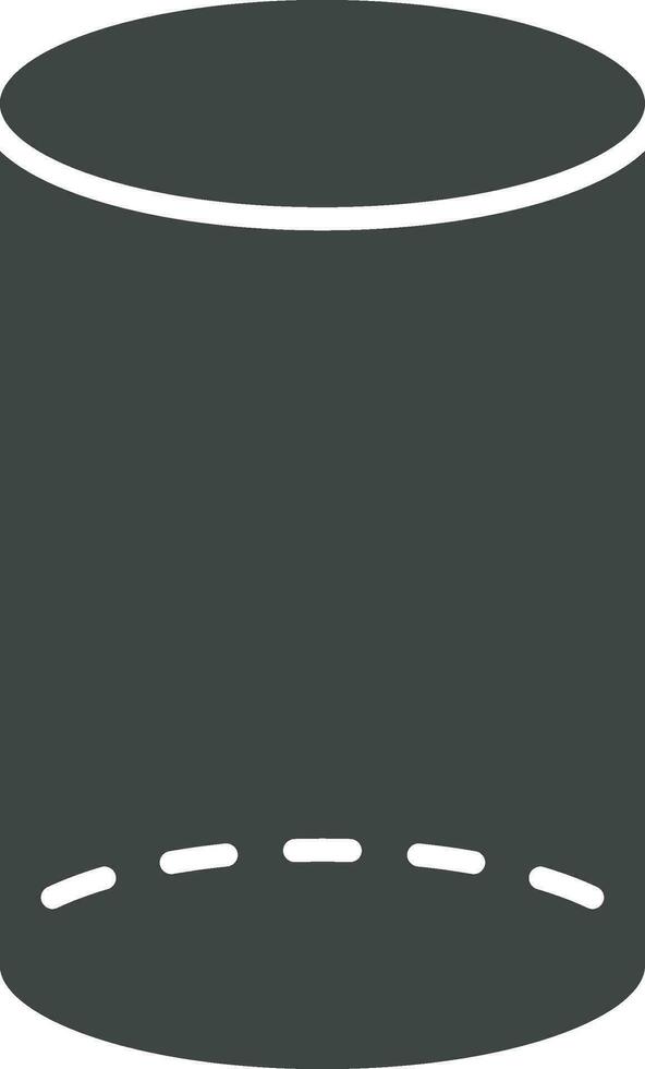 Cylinder icon vector image. Suitable for mobile apps, web apps and print media.