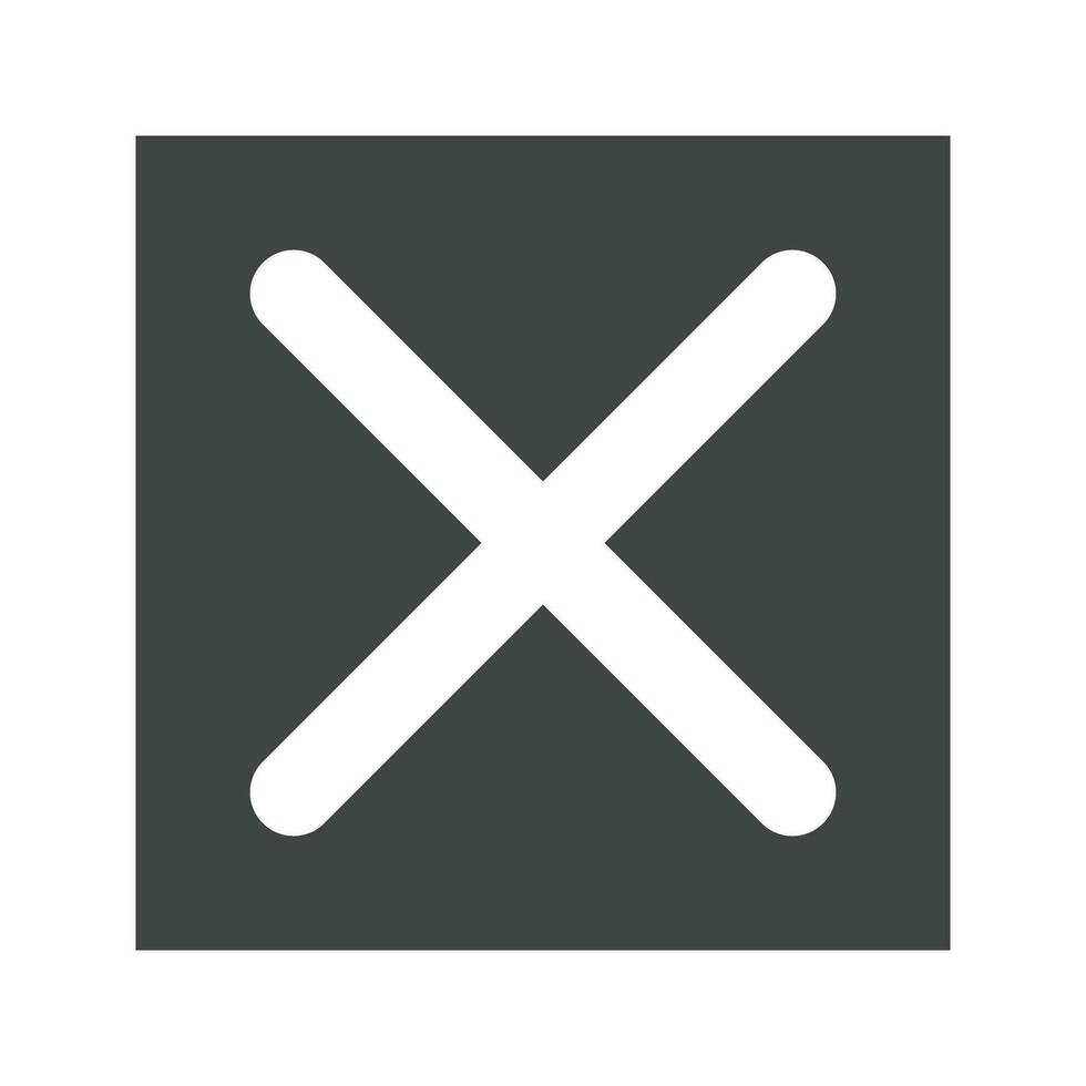 Cross Mark Button icon vector image. Suitable for mobile apps, web apps and print media.