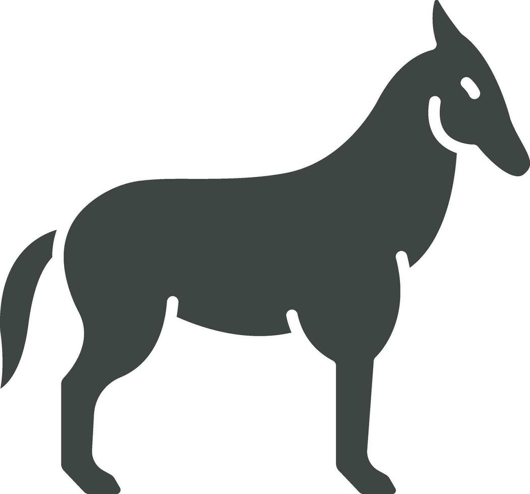 Burro icono vector imagen. adecuado para móvil aplicaciones, web aplicaciones y impresión medios de comunicación.