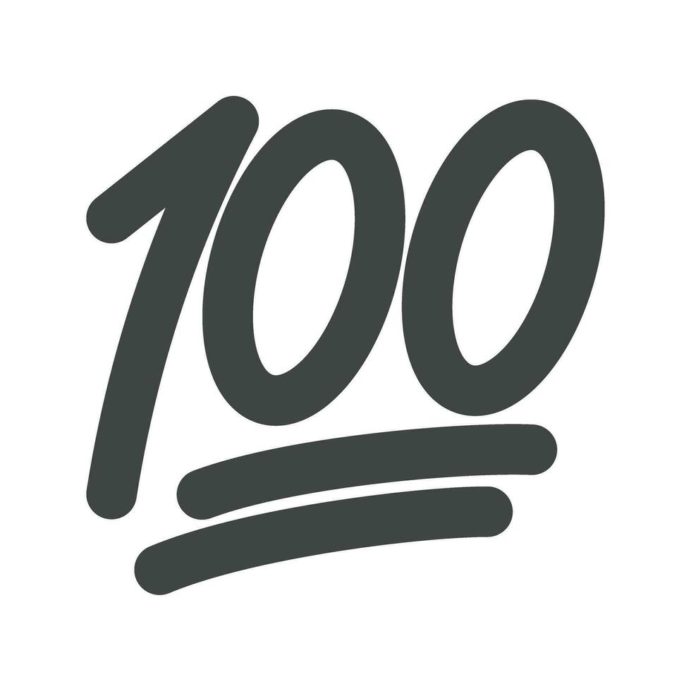 Hundred Points icon vector image. Suitable for mobile apps, web apps and print media.