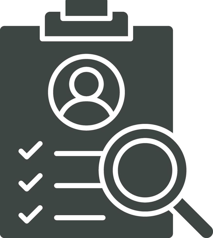 Job Analysis icon vector image. Suitable for mobile apps, web apps and print media.