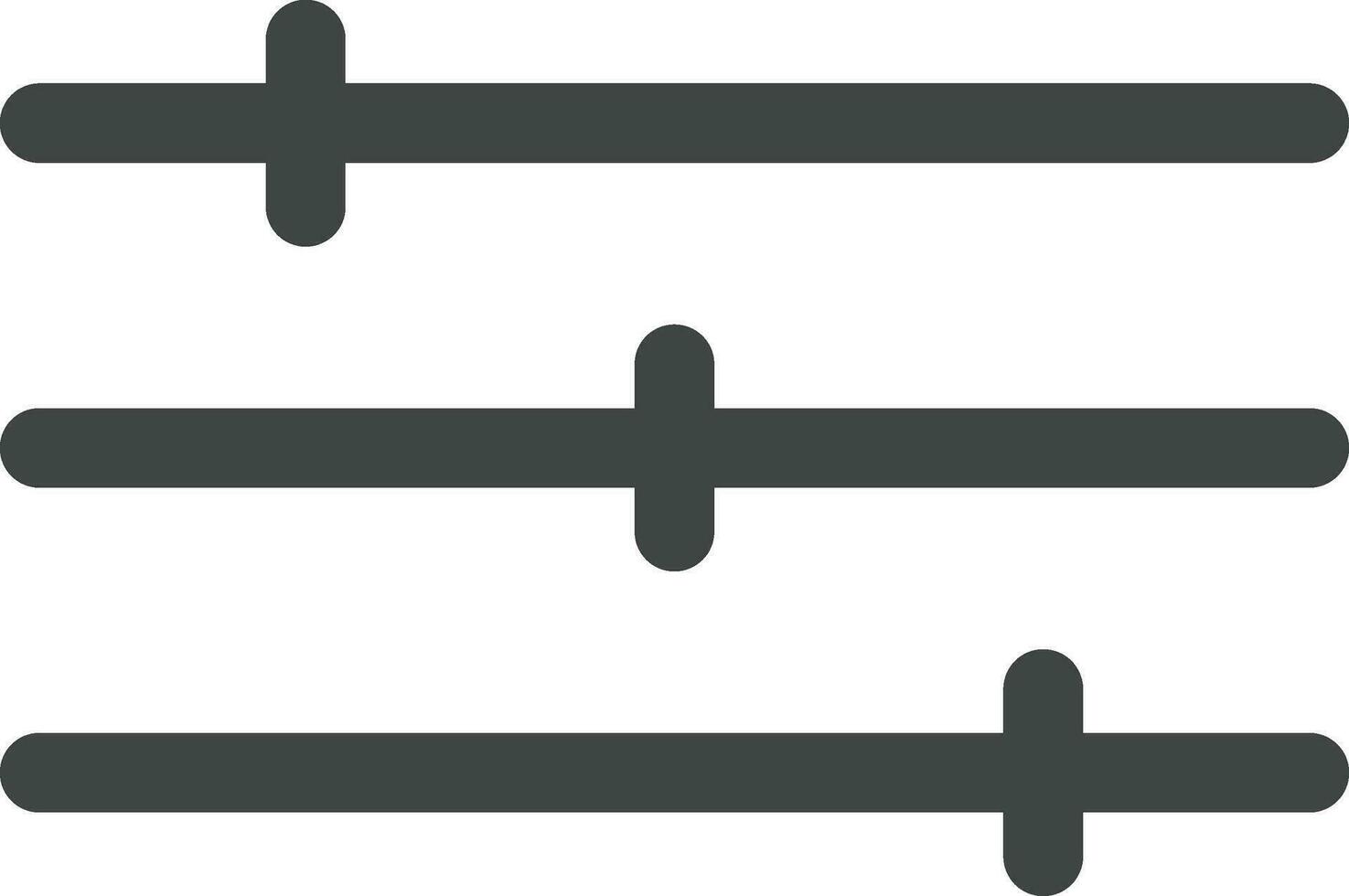 Level Slider icon vector image. Suitable for mobile apps, web apps and print media.