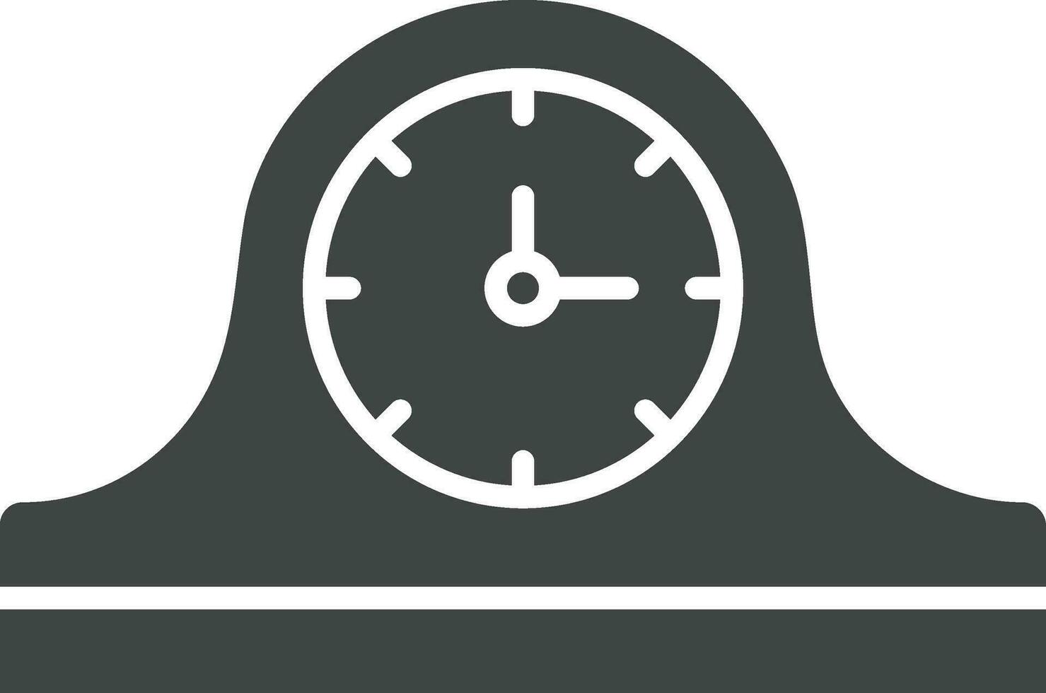 Mantelpiece Clock icon vector image. Suitable for mobile apps, web apps and print media.