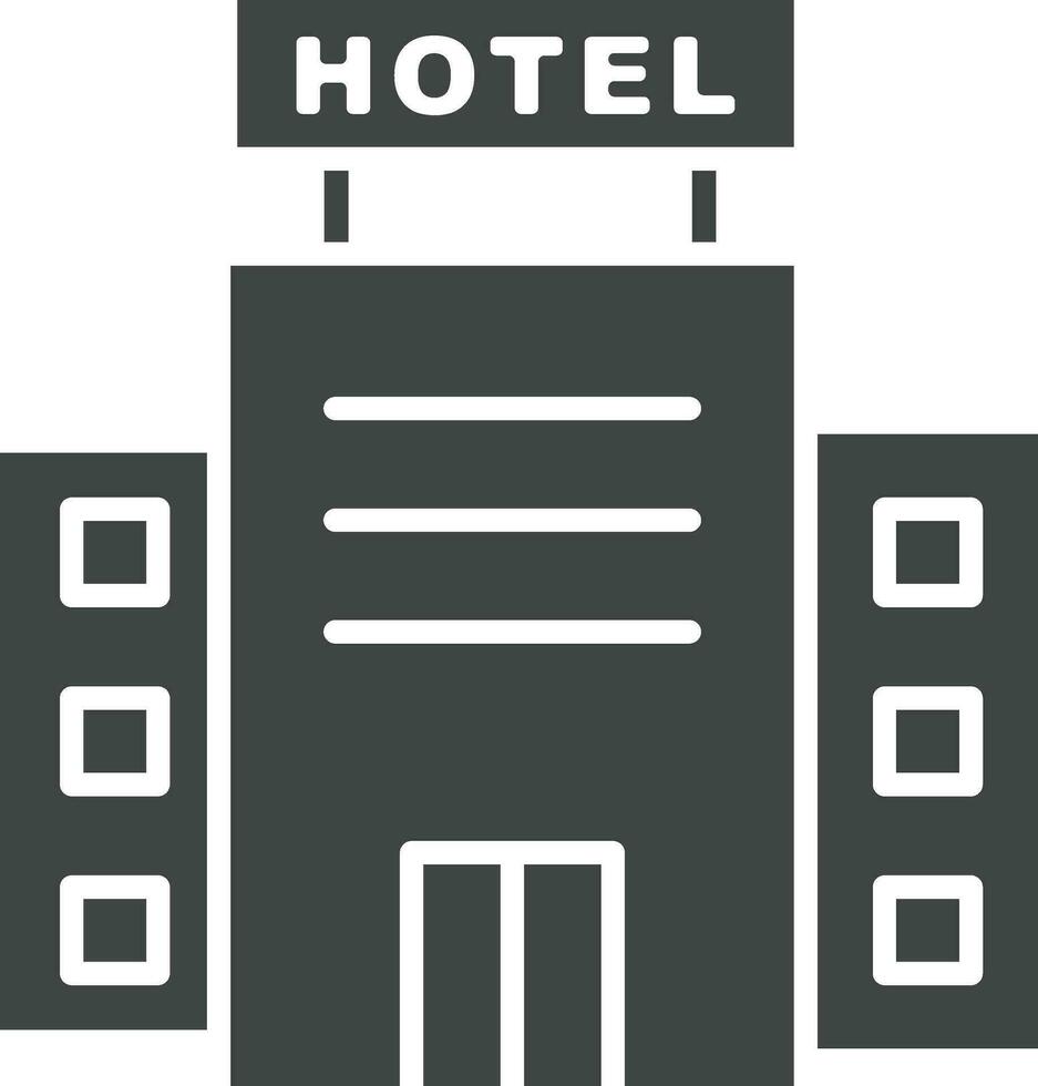 Hotel icon vector image. Suitable for mobile apps, web apps and print media.