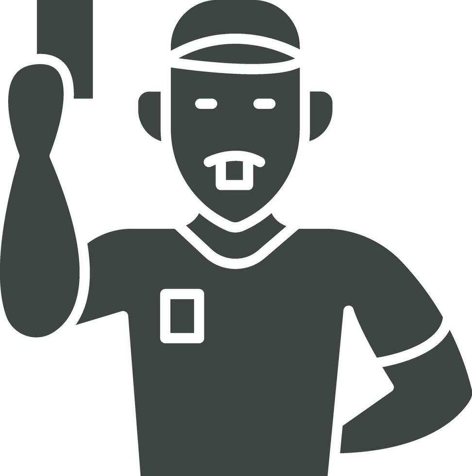 Referee icon vector image. Suitable for mobile apps, web apps and print media.