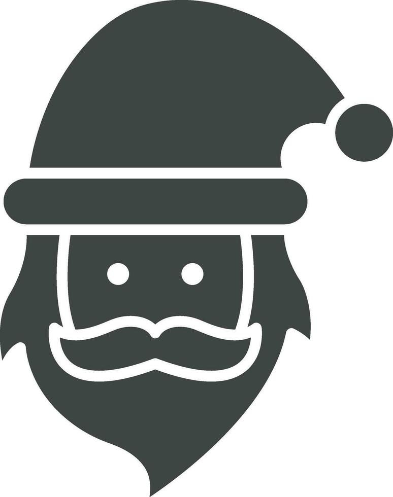 Papa Noel claus icono vector imagen. adecuado para móvil aplicaciones, web aplicaciones y impresión medios de comunicación.