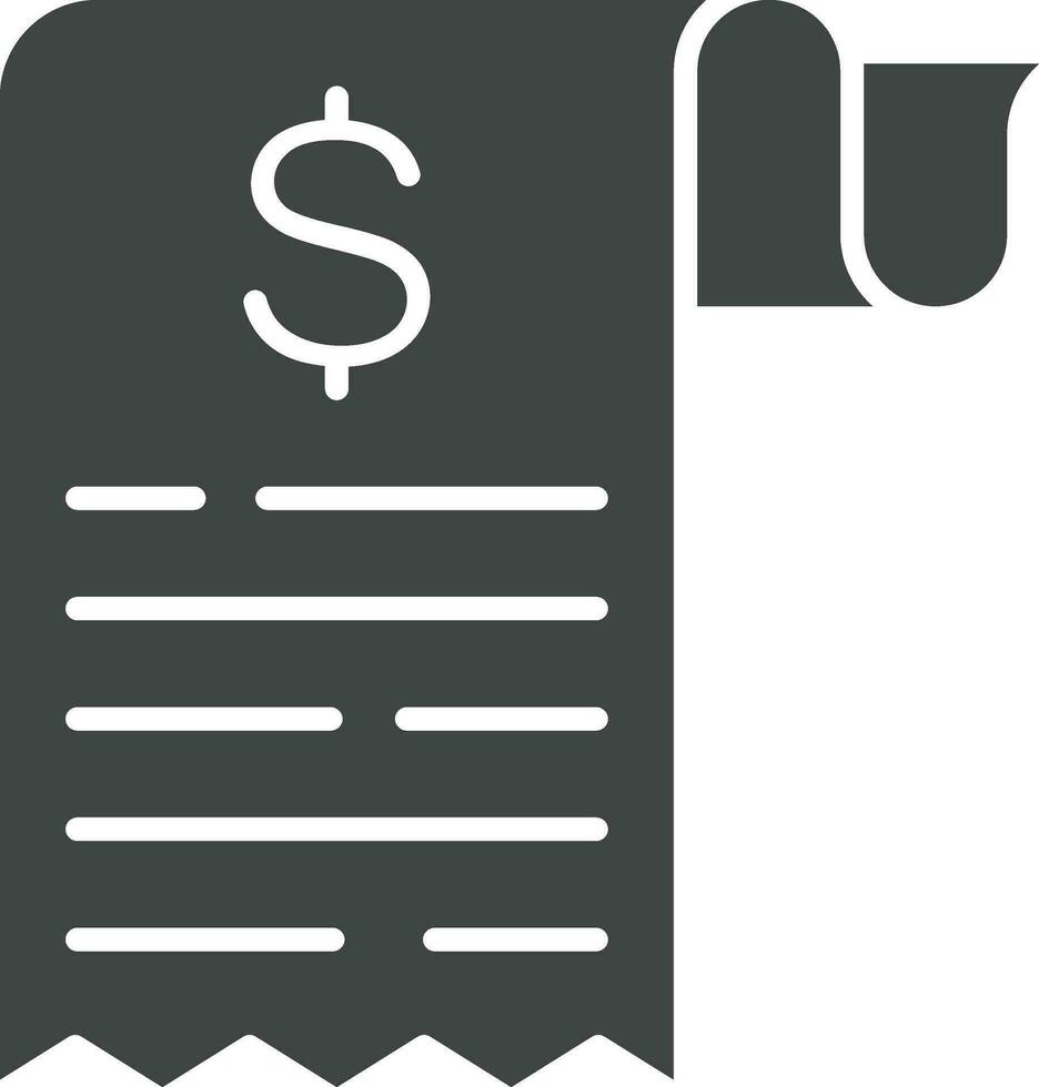 Receipt icon vector image. Suitable for mobile apps, web apps and print media.