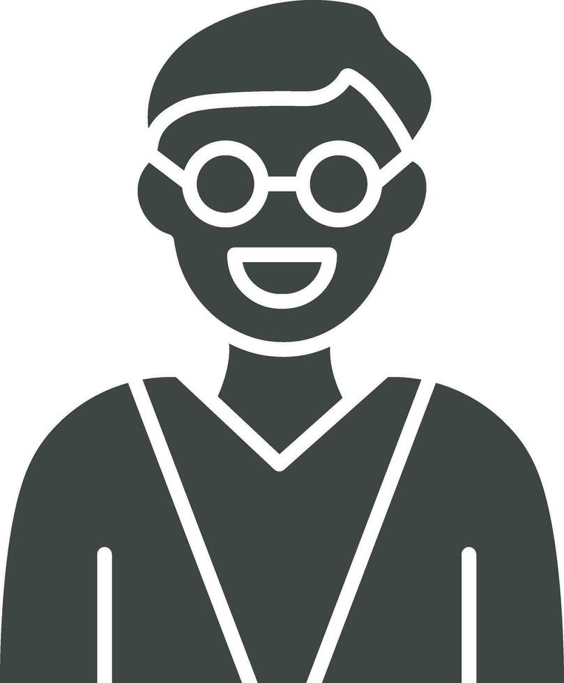 Male Professor icon vector image. Suitable for mobile apps, web apps and print media.