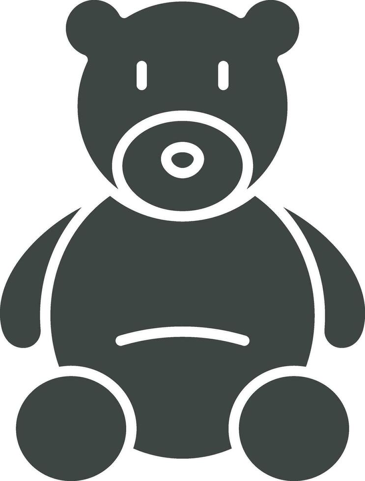 Teddy Bear icon vector image. Suitable for mobile apps, web apps and print media.