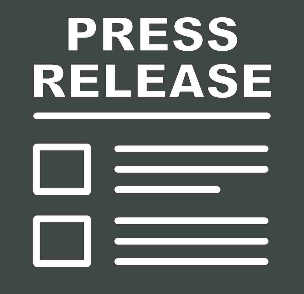 Press Releases icon vector image. Suitable for mobile apps, web apps and print media.