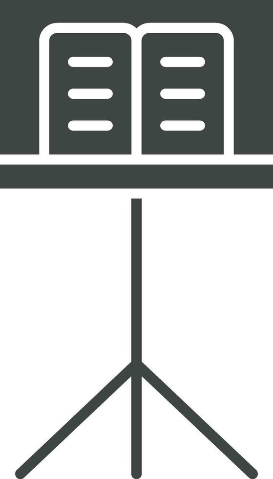 Music Stand icon vector image. Suitable for mobile apps, web apps and print media.