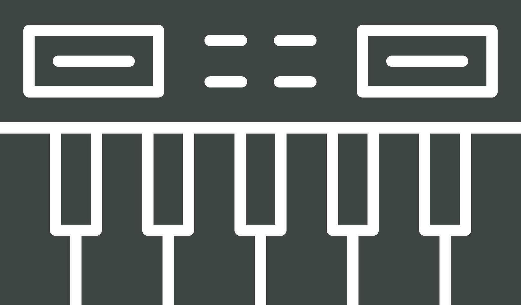 Piano Keyboard icon vector image. Suitable for mobile apps, web apps and print media.