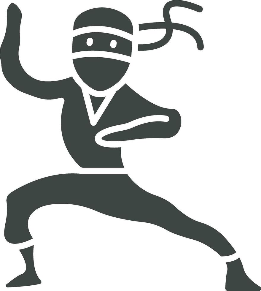 Ninjutsu icon vector image. Suitable for mobile apps, web apps and print media.