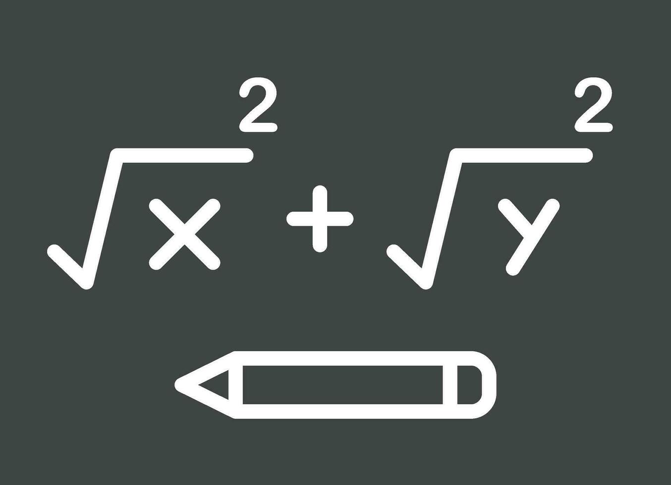 Solving Formula icon vector image. Suitable for mobile apps, web apps and print media.