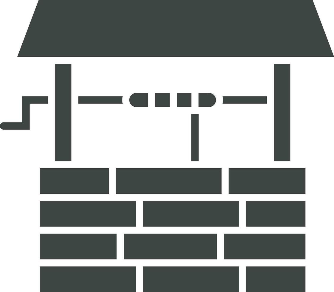 Water Well icon vector image. Suitable for mobile apps, web apps and print media.