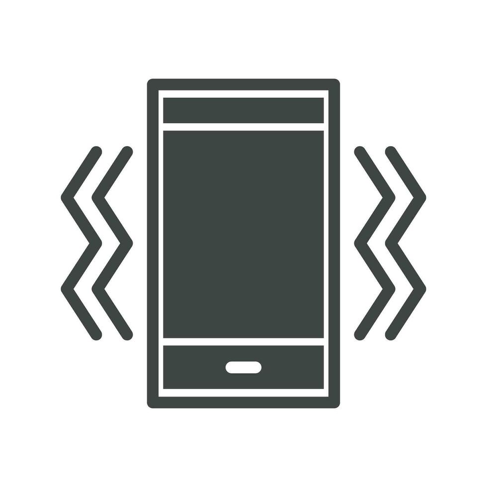 Vibration Mode icon vector image. Suitable for mobile apps, web apps and print media.