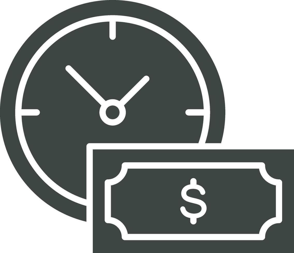 Time Based Payment icon vector image. Suitable for mobile apps, web apps and print media.