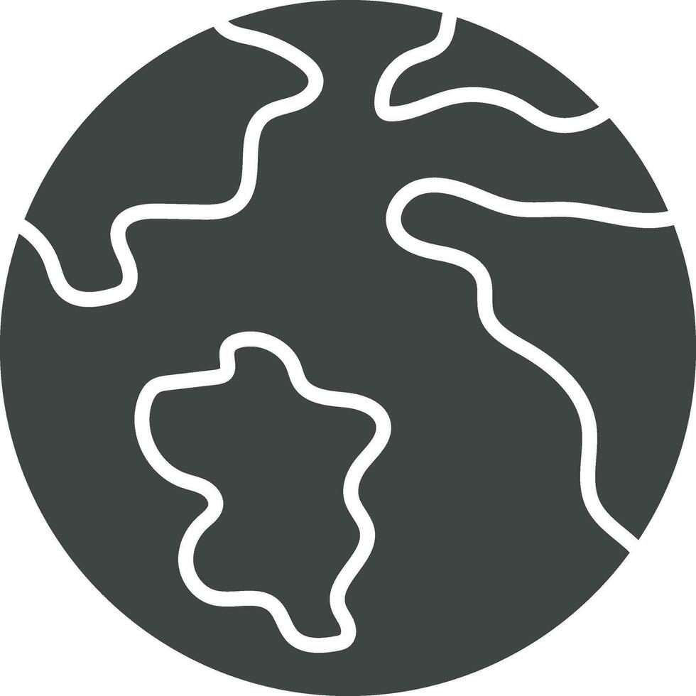 World Map icon vector image. Suitable for mobile apps, web apps and print media.