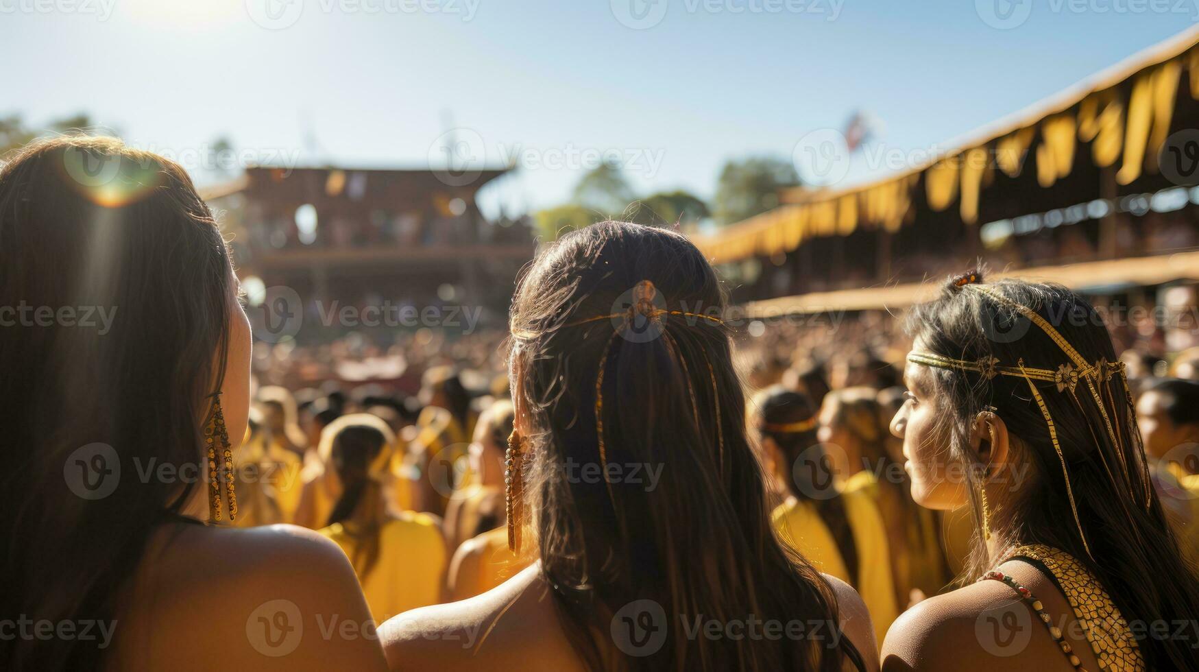 The Vibrant Continuum of Cultural Festivities. Generative AI photo